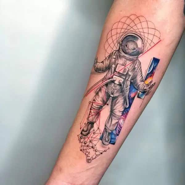 Alien Astronaut Tattoo