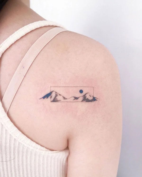 Simple Mountain Tattoo