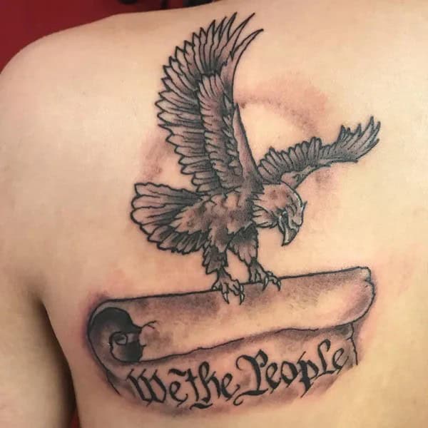 We The People Eagle Tattoo