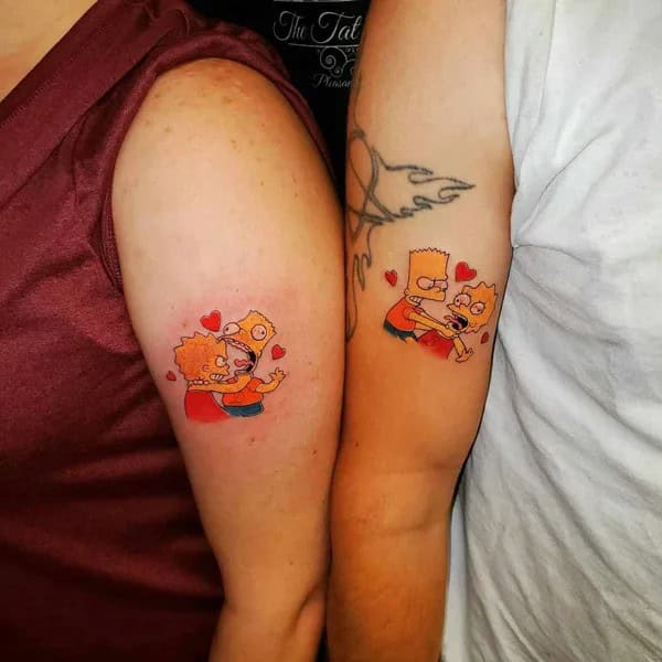 Siblings Simpsons Tattoo