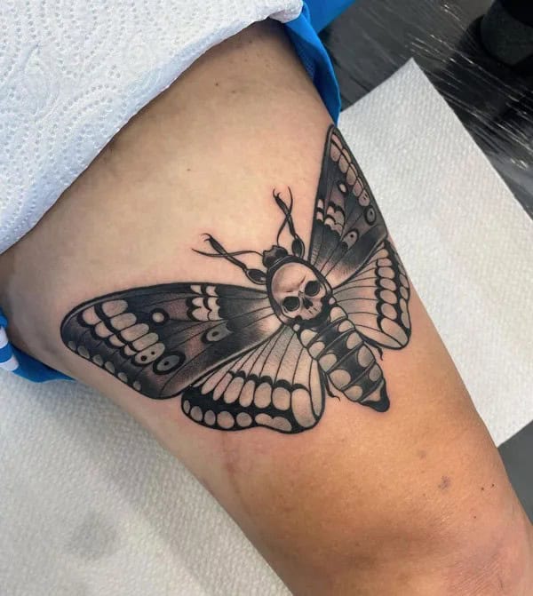 More Death Moth Tattoos That Can’t Be Ignored!