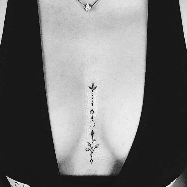 Small Sternum Tattoo