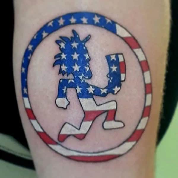 Flag Hatchet Man Tattoo