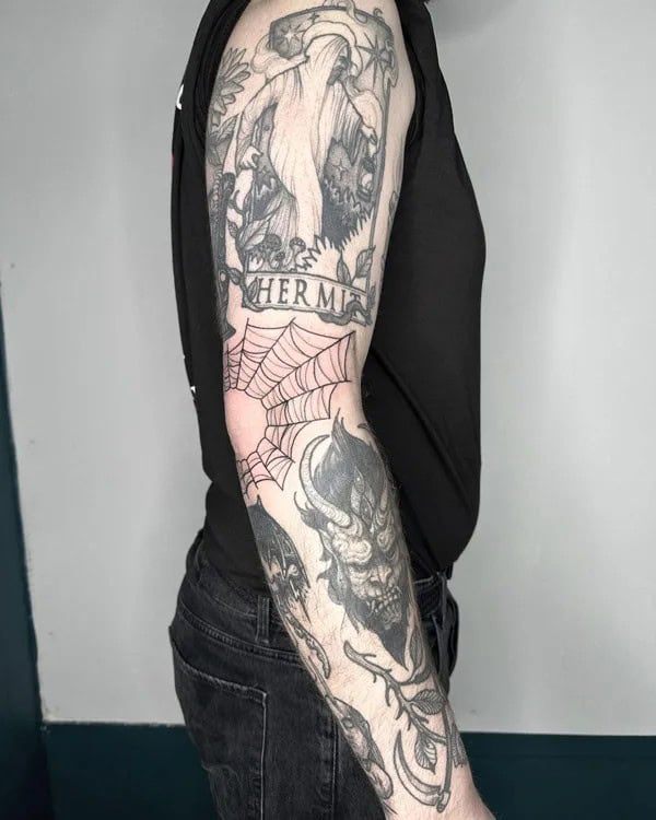 Patchwork Sleeve Tattoo