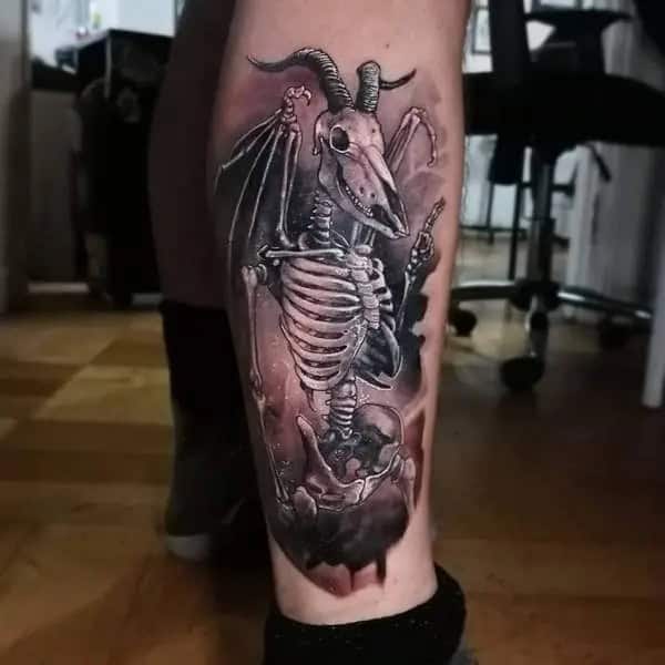 Baphomet Skeleton Tattoo