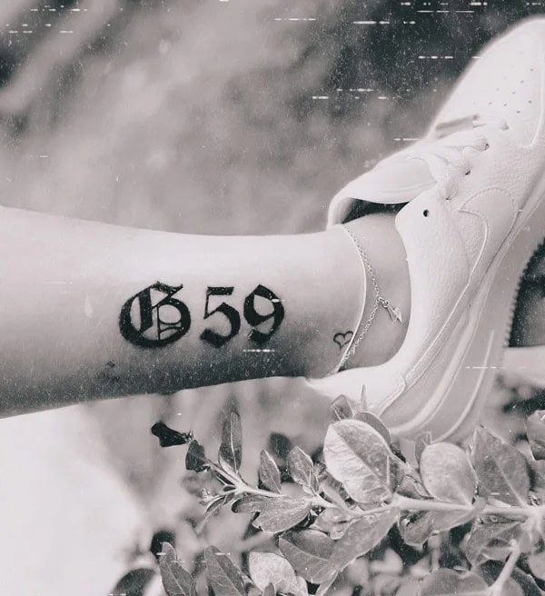 G59 Leg Tattoo