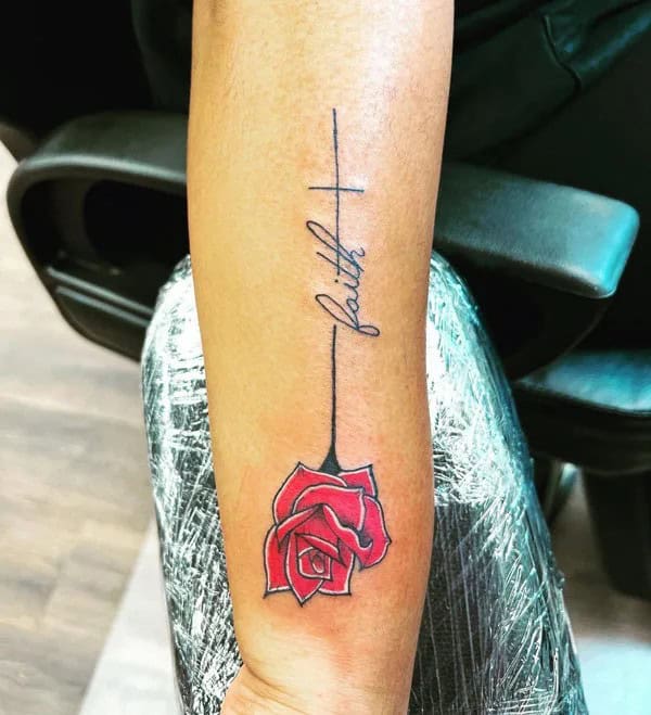 Rose Faith Tattoo