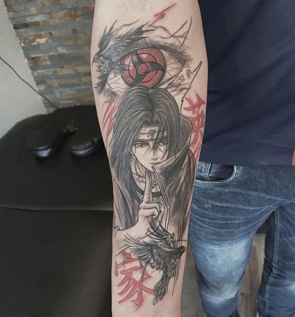 Itachi Hand Tattoo