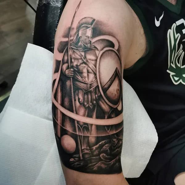 Spartan Arm Tattoo