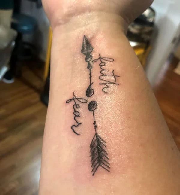 “Faith Over Fear” Cancer Tattoo