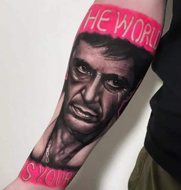 Al Pacino Scarface Tattoo