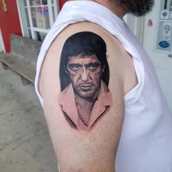 Al Pacino Scarface Tattoo