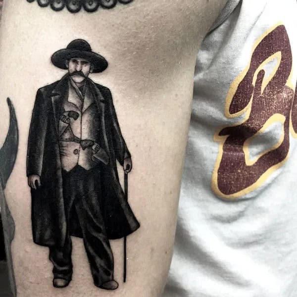 Doc Holliday Chest Tattoo