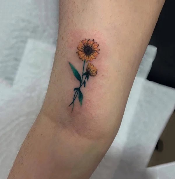 Small Sunflower Tattoo