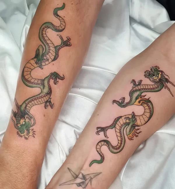 Matching Chinese Dragon Tattoo