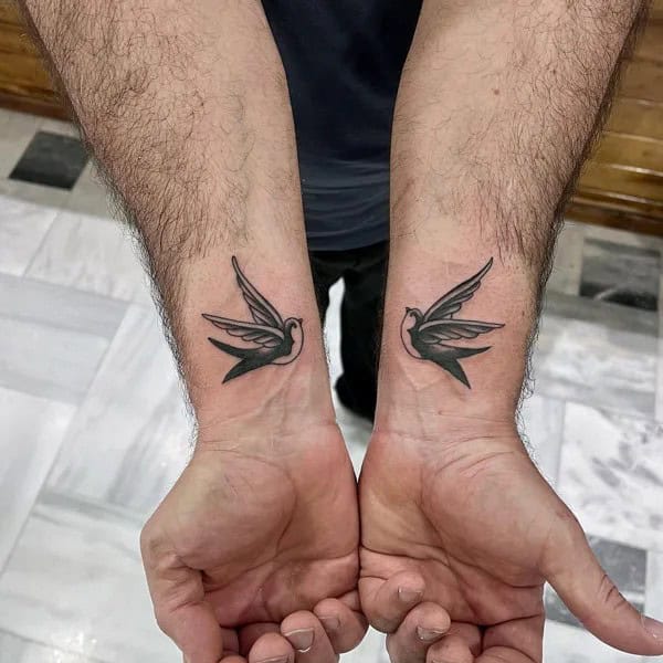 Sparrow Wrist Tattoo