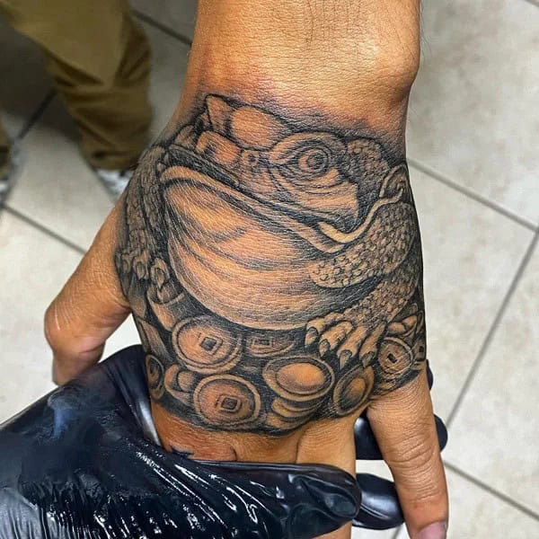 Money Frog Tattoo