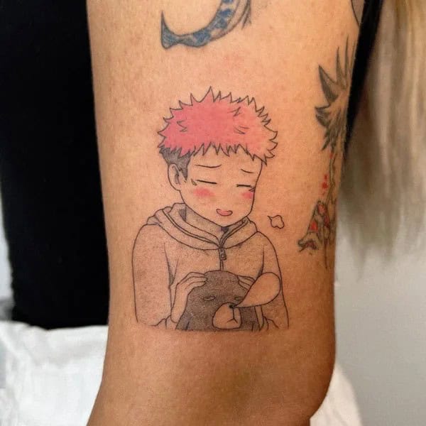 “Jujutsu Kaisen” Neck Tattoo