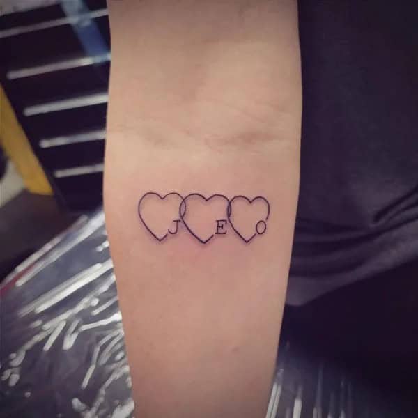 Initial Heart Tattoo