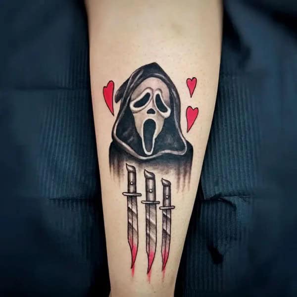 Scream Wrist Tattoo