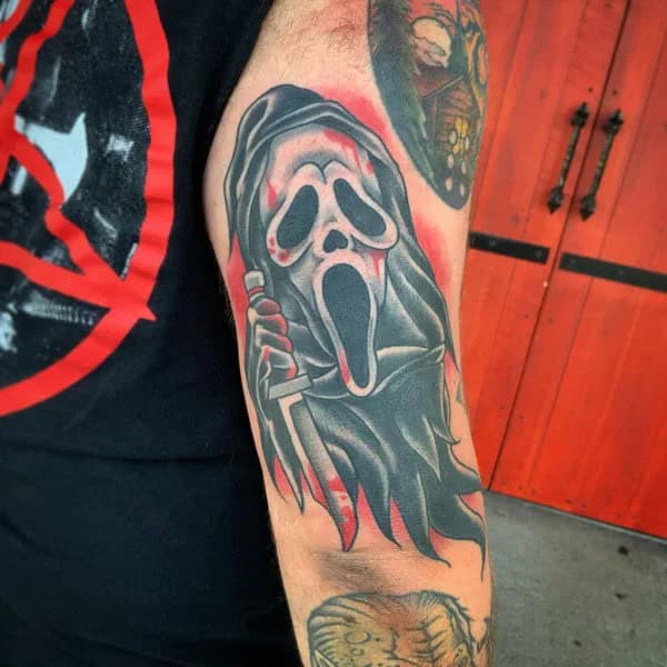 Scream Wrist Tattoo