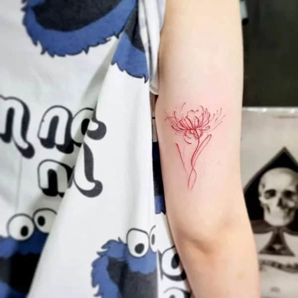 Demon Slayer Spider Lily Tattoo