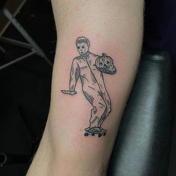 Michael Myers House Tattoo