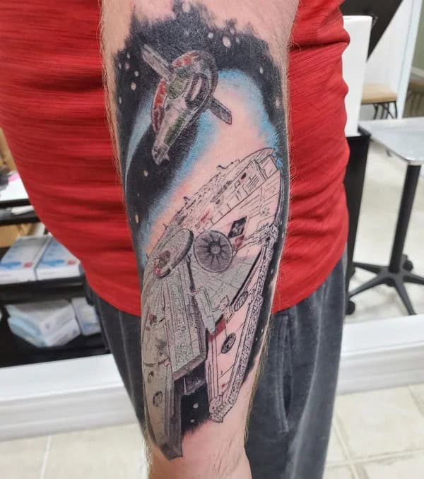 Star Wars Ship Tattoo