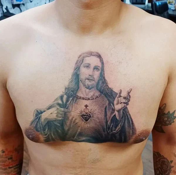 Jesus Sacred Heart Tattoo