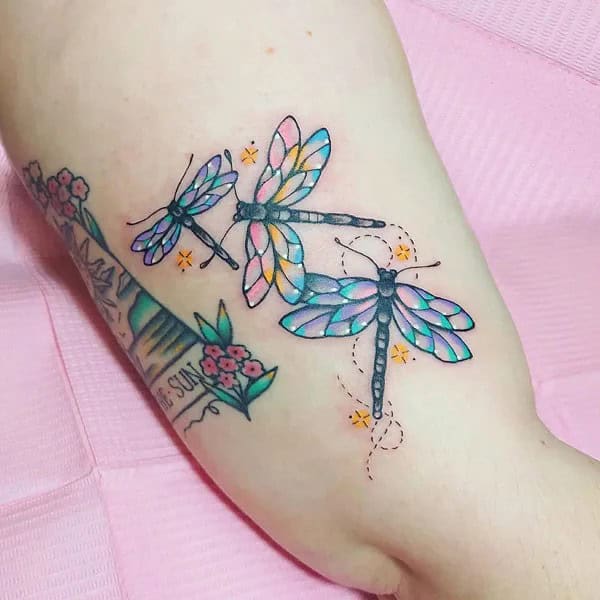 More Sublime Entries Of Dragonfly Tattoos