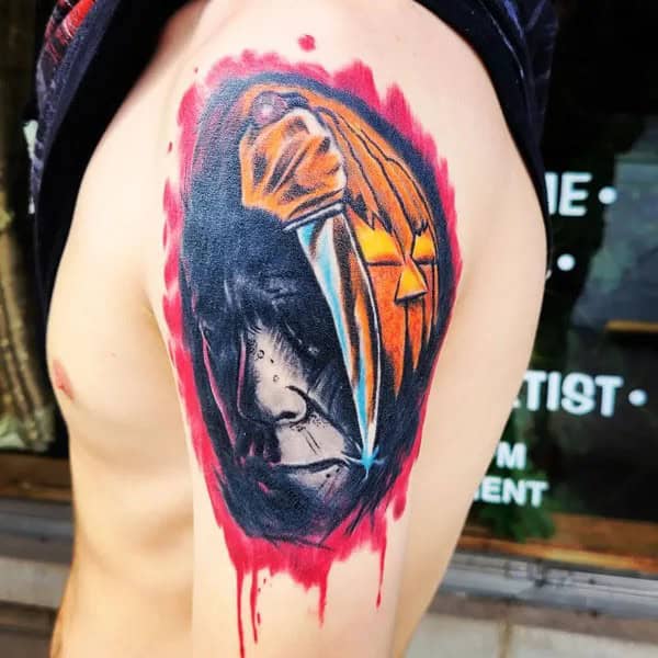 Michael Myers House Tattoo