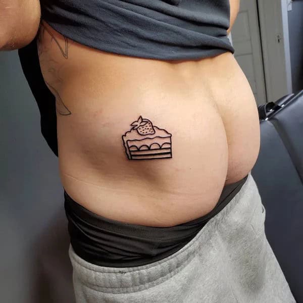 Bite Me Butt Tattoo