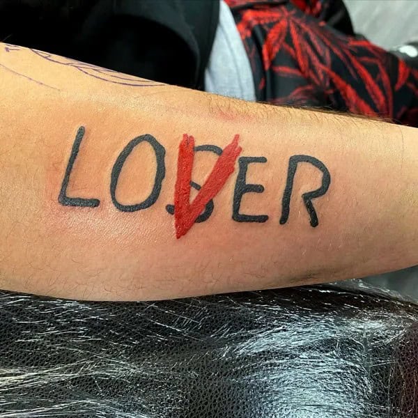 Evil Loser Lover tattoo