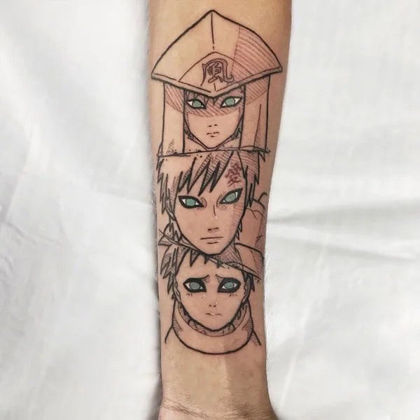 More Gaara Tattoos To Check Out For Gaining Inspiration