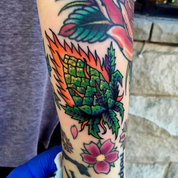 Weed Bud Tattoo