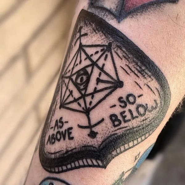 Heart “As above, so below” Tattoo