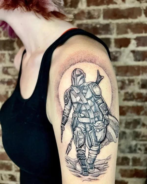 Mandalorian Arm Tattoo