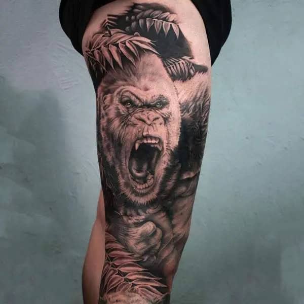 Gorilla Leg Tattoo