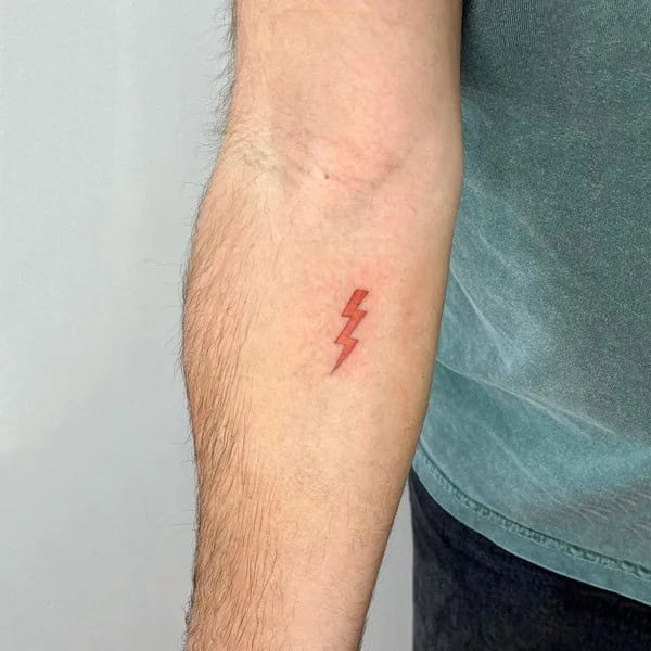 Small Lightning Bolt Tattoo