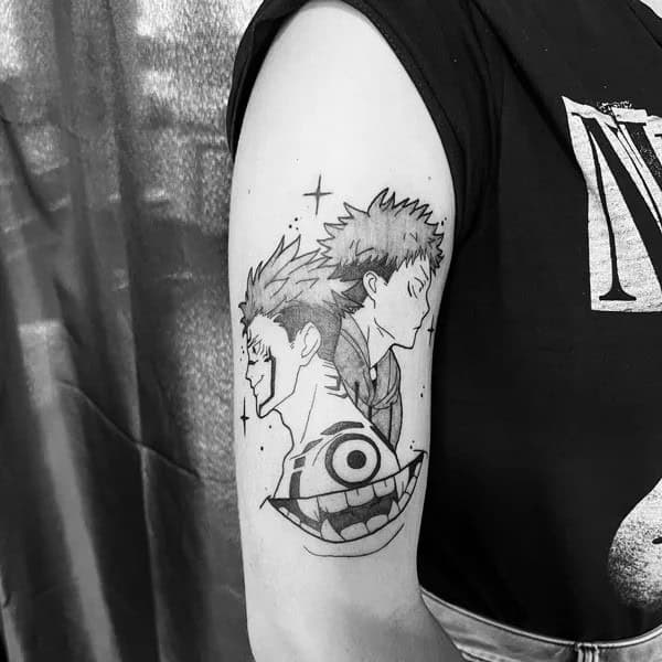 “Jujutsu Kaisen” Neck Tattoo