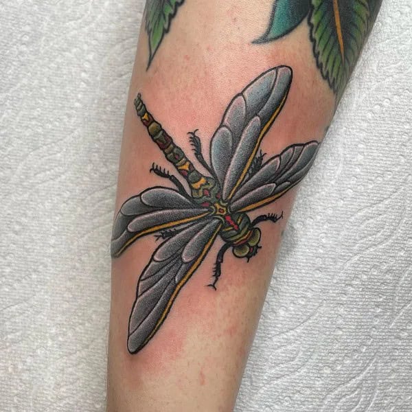 Traditional Dragonfly Tattoo