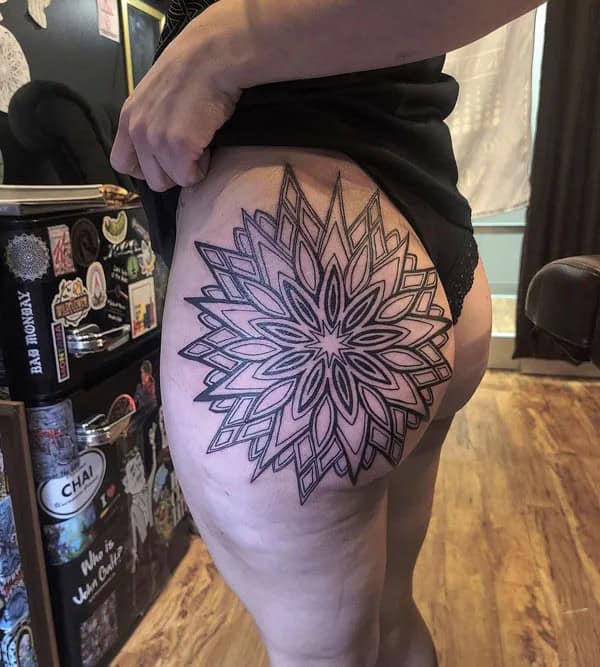 Bite Me Butt Tattoo