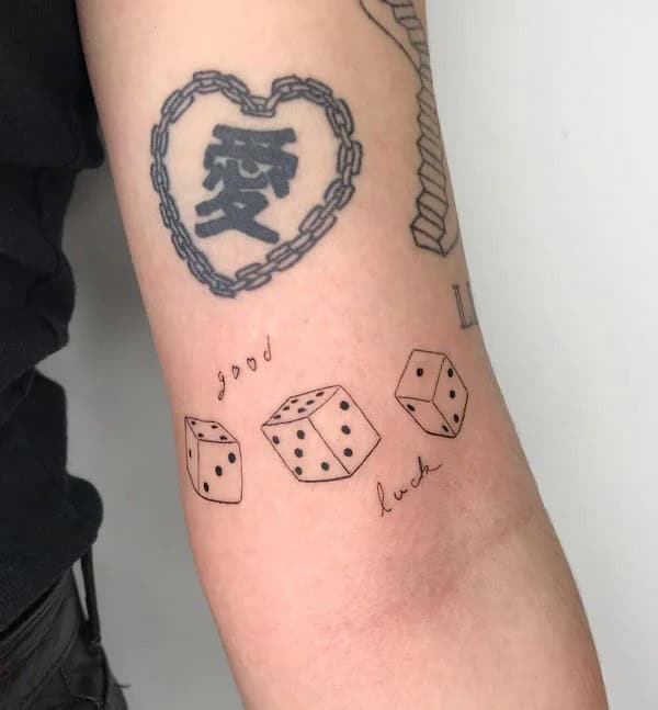 Three Dice Tattoo