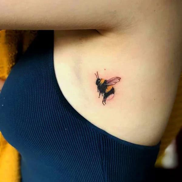 Cute Bee Tattoo