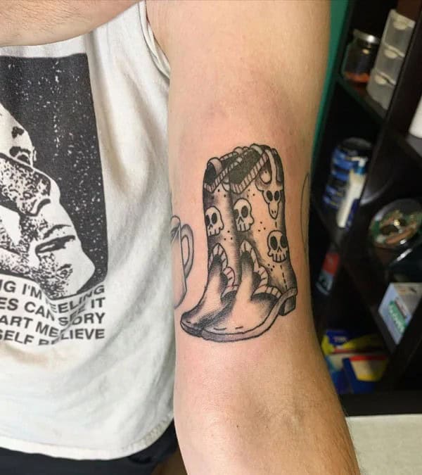 Cowboy Boot Tattoo