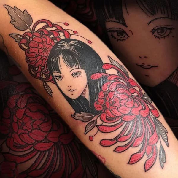 Junji Ito Spider Lily Tattoo