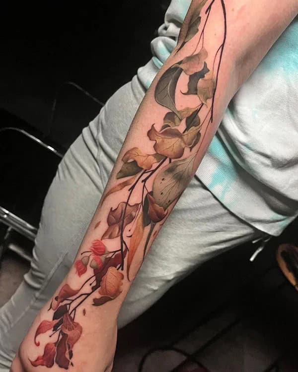 Autumn Leaf Tattoo