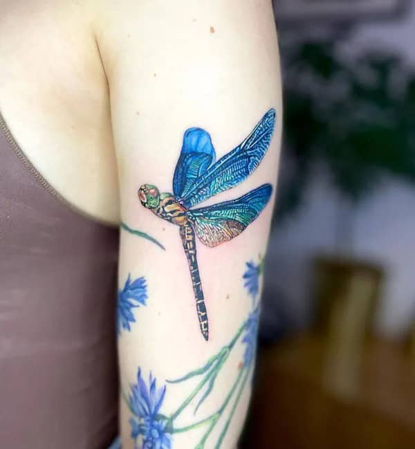 More Sublime Entries Of Dragonfly Tattoos