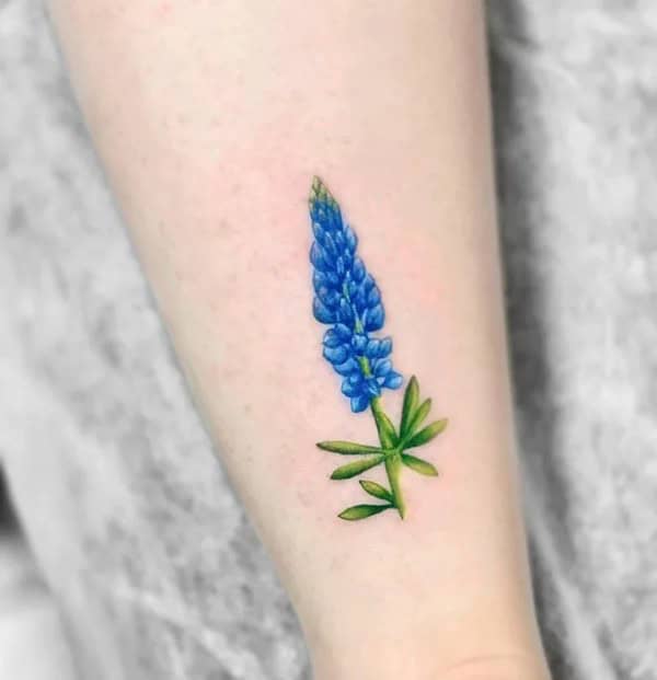 Simple Bluebonnet Tattoo