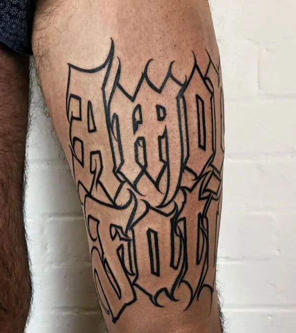 Geometric Amor Fati Tattoo